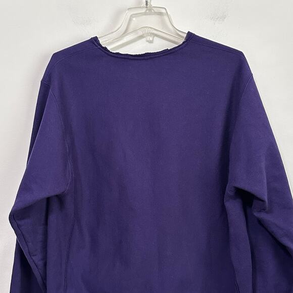 Vintage Champion Reverse Weave Womens Sweatshirt M Raw Hem LSU Tigers Purple - Picture 7 of 9